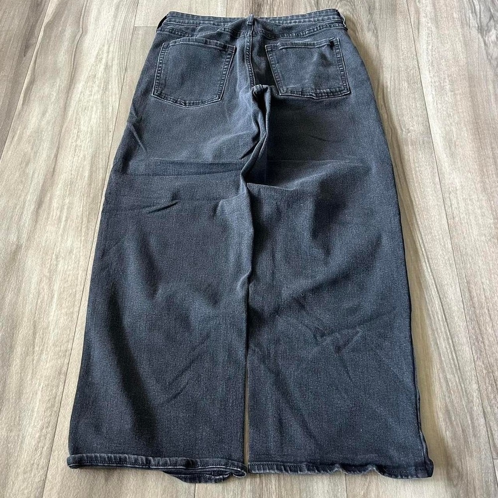 Old Navy black baggy wide leg jeans size 12